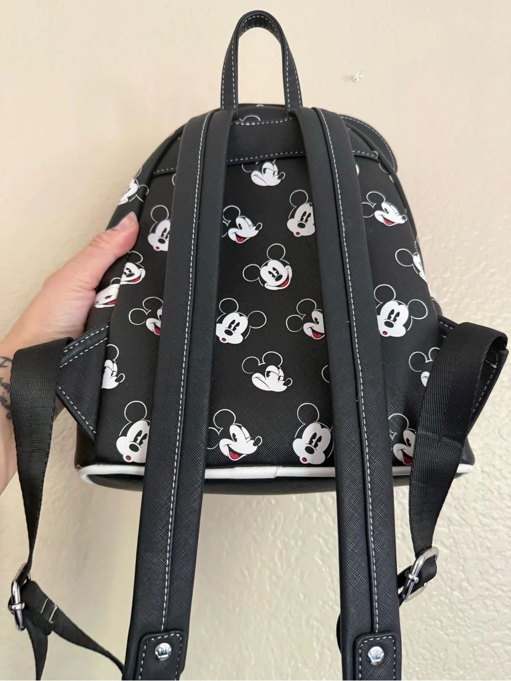 Loungefly Black & White Mickey Mouse Mini Backpack